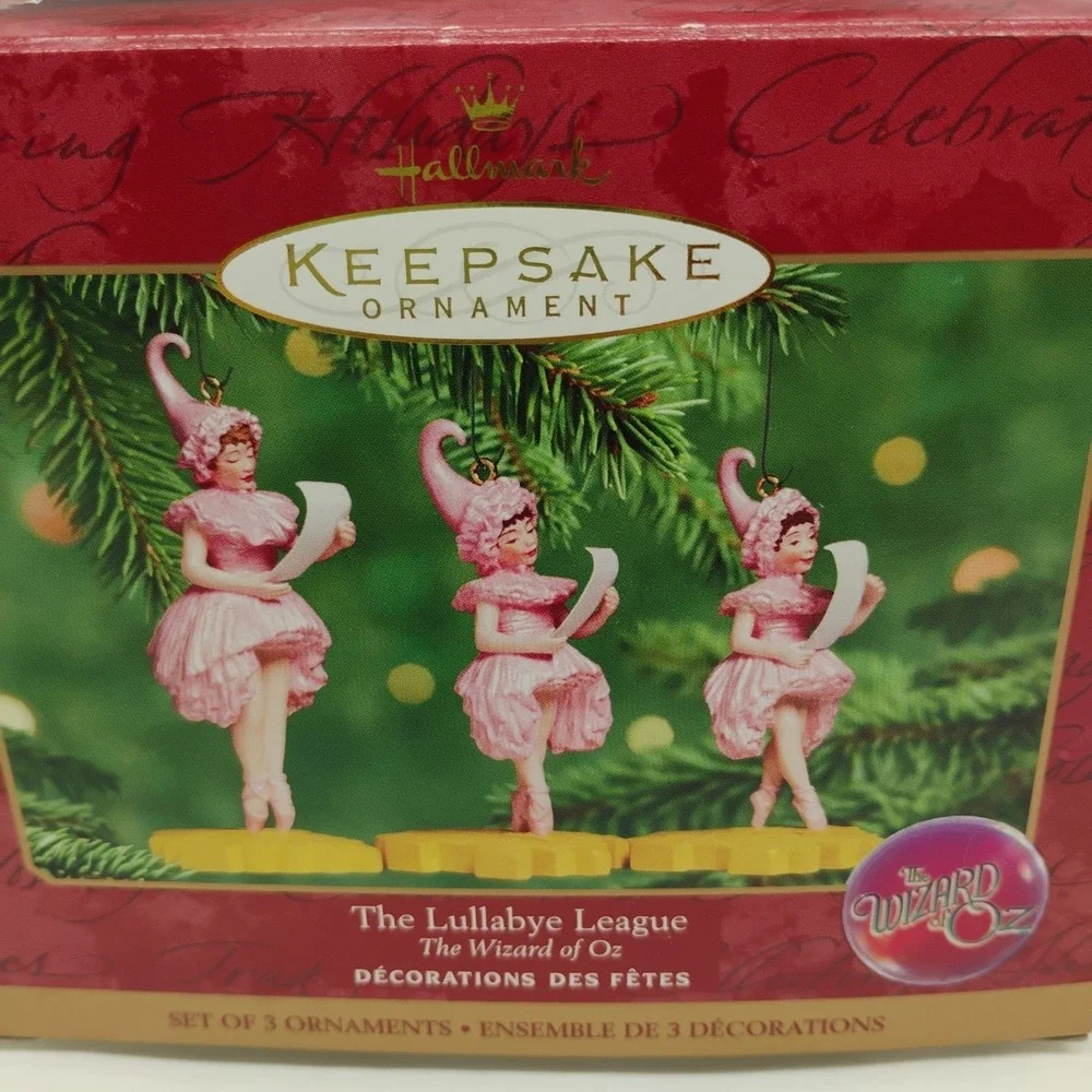 NOS Hallmark 1999 THE LULLABYE LEAGUE Wizard Of Oz‎ Ornament Christmas Munchkins